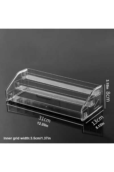 Choice 3layer - Transparent 1pc Multi-Layer Acrylic Buckle Nail Polish Displa...
