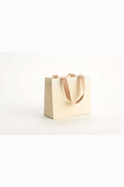 Meidi Packing Meidi Pungi cadou carton 14.5x11.5x6 cm Crem - Set 20 buc