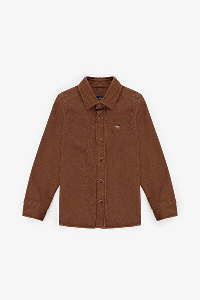 U.S. Polo Assn. Boy's Camel Knitted Shirt 50309773-Vr233