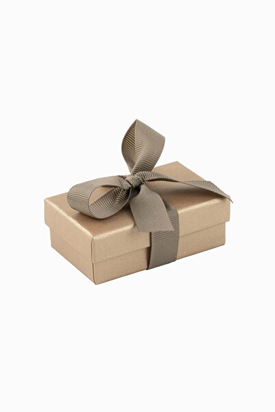 Meidi Packing Meidi Jewelry Box Ribon Down RD, 5x8x3 cm - Gilded / Brown - Se...