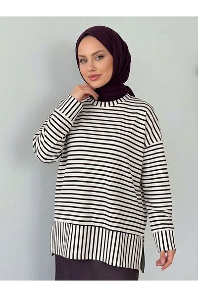 Lunsera Store Striped Oysho Tunic-Purple