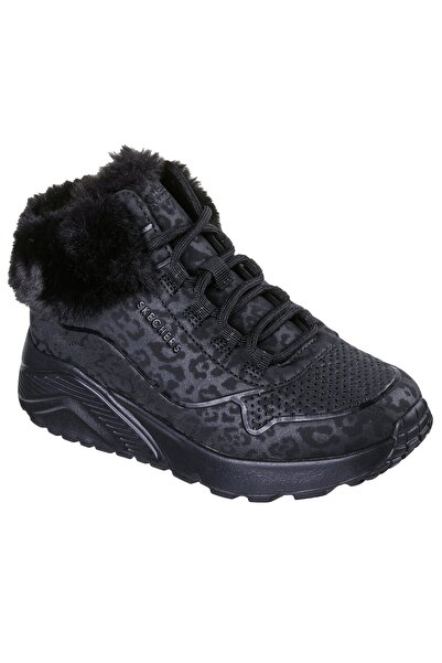 SKECHERS Ghete copii fete UNO LITE COZY LEOPARD 310362L-BBK-27.5