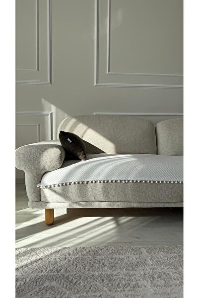 Hisar Home غطاء كرسي ناعم منقوش بنمط بوهيمي