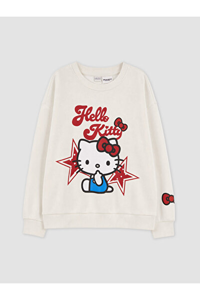 LC Waikiki Rmz Gi̇yi̇m Farkiyla Cute Hero Figure Thick Sweatshirt for Girls