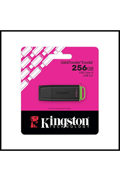 Kingston Dtxg2/256gb Usb 3.2 Datatraveler Exodia Gen 1 Flash Bellek (siyah-ye...