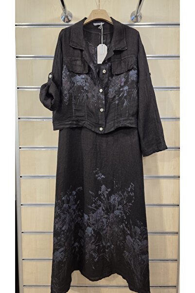 Park Moda Italian Linen Suit 2-Piece Jacket Set