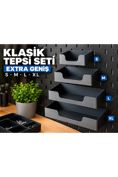 MF3D STUDIO Set de 4 organizatoare de birou (compatibile cu Skadis)