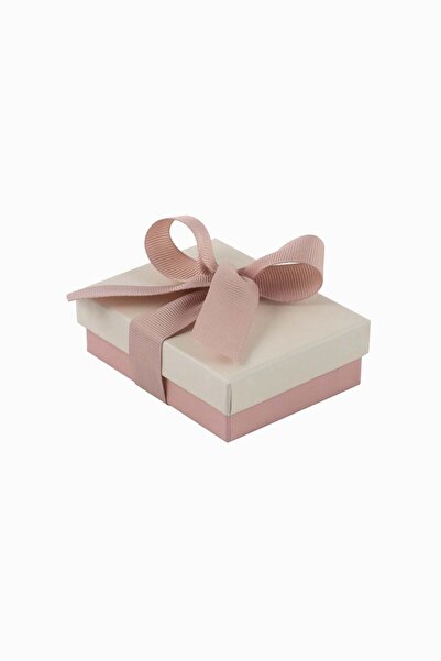 Meidi Packing Meidi Jewelry Box Ribon Down R.D, 7x9x4.5 cm - Cream / Pink / B...