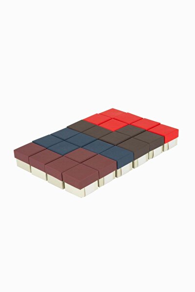 Meidi Packing Meidi Jewelry Box Ribon Down R.D, 5x5x4.5 cm Multicolor - Set o...