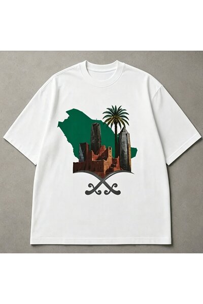 Ornella Studio Saudi Arabia National Day Women's T-Shirt 100% Cotton Quality ...