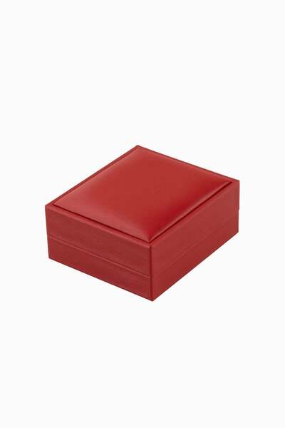 Meidi Packing Meidi Jewelry Box Set Gama Leather, 7.5x8.5x3.5 cm - Red / Gray...