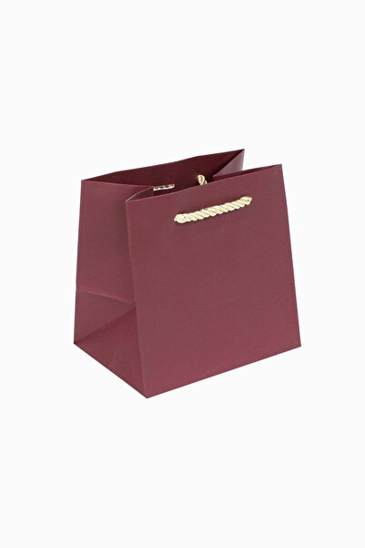 Meidi Packing Meidi Pungi cadou carton 15x15x11 cm Bordo / Auriu - Set 20 buc