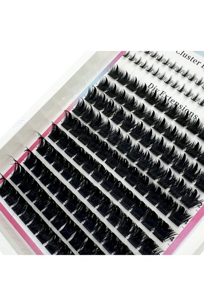 Choice MIX D 12rows ZH46 200D HBZGTLAD Manga Lash Clusters With Spikes Wispy ...