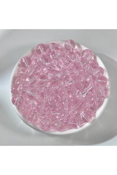 Choice Cardamom powder 100PCS 8mm Clear Ice Jelly Glass Round Beads, Multicol...