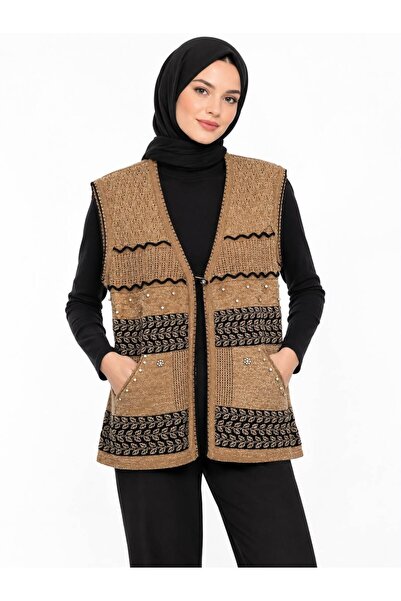 ÇALIKUŞU TRİKO Silvery Turquoise Bridal Vest 2501