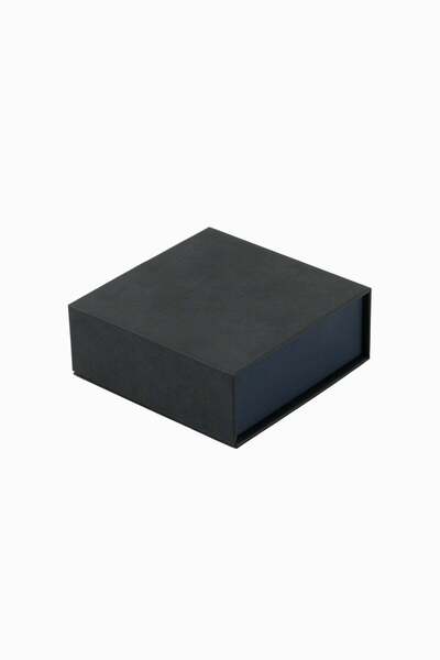 Meidi Packing Meidi Jewelry Box Set Magnet, 9x9x3.7 cm - Black / Navy Blue - ...