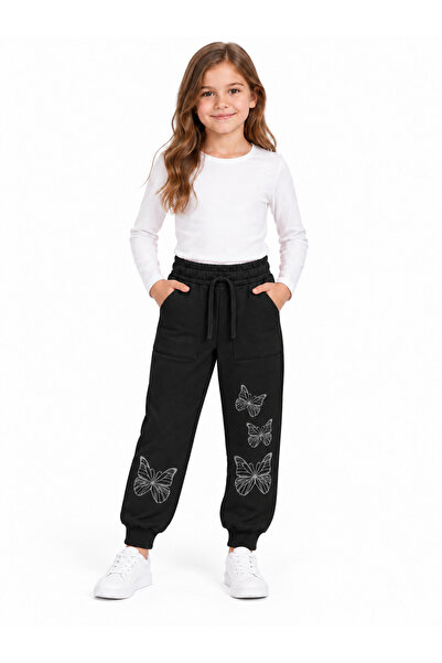 Atabay Kids 11509-26 Girls' Butterfly Printed Elastic Lace-Up Comfortable Fit...