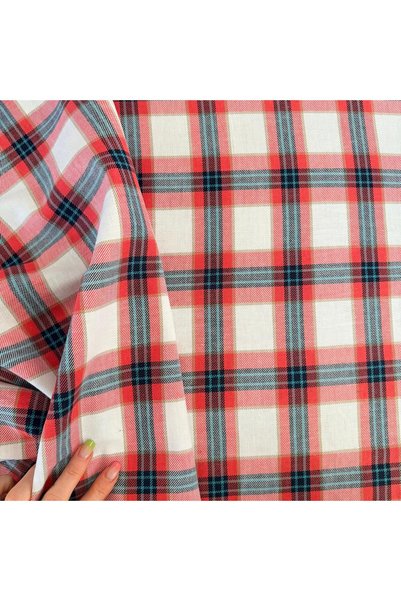 Mona Goods Flannel Fabric Tile Plaid