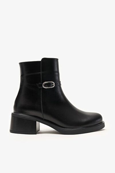 Louis Cardy Kalista Black Leather Women's Heeled Boots