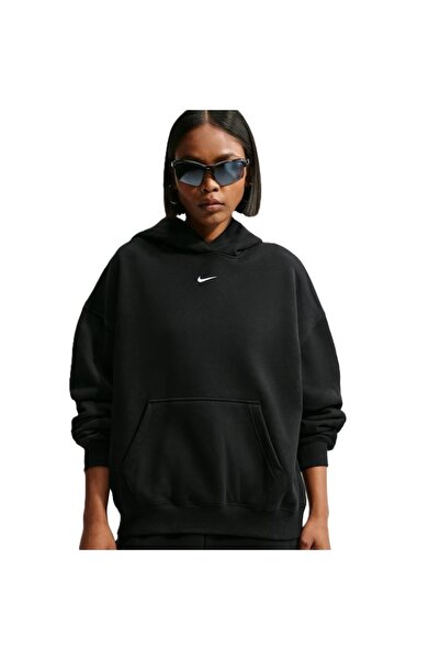 Nike Φούτερ Γυναικείο Αθλητικό Φλις Υπέρβαμεβάσμενο Πολύχρωμο Πολυτελείας