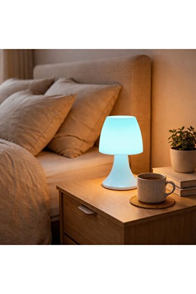 Koopman LED Desk Lamp with Color Change, RGB Ambient Light, Battery Operated ...