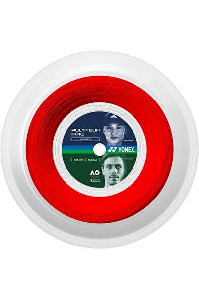 YONEX Poly Tour Fire 200M Red String Reel-1,2 mm