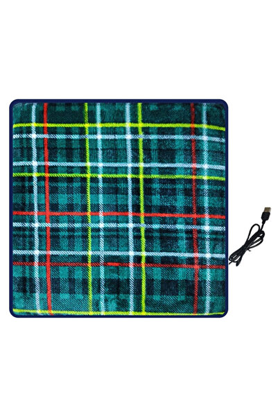 Noonedibs Pernă Încălzită USB pentru Scaun 38x38cm, Velur Moale, Încălzire Ra...