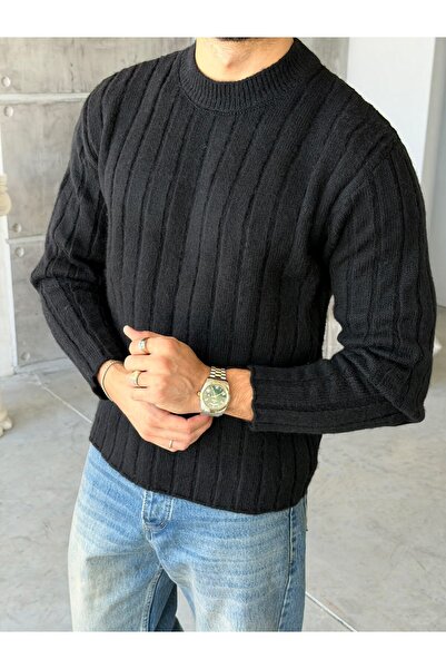 FO4RBS Ribbed Textured Knitwear Black