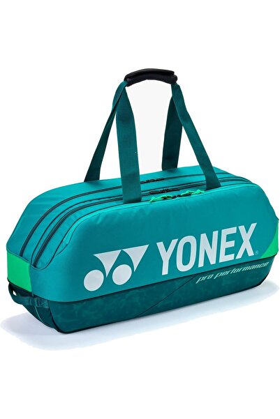 YONEX Pro Tournament Bag 92431W Dark Green - Badminton Green, Large Racket Wi...