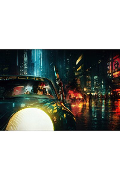 OEM Αφίσα Porsche 911 Turbo Cyberpunk 2077 Johnny Silverhands, 61x90 εκ., pos...