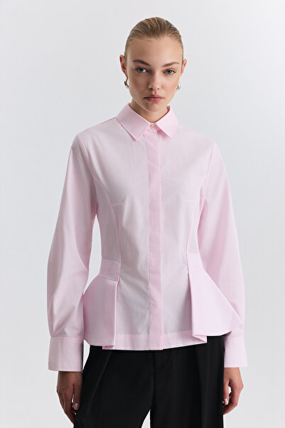 Antioch Peplum Poplin Shirt