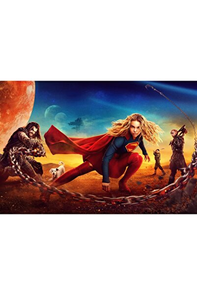 OEM Αφίσα Supergirl Team Up 4k, 61x90 εκ., poster3547
