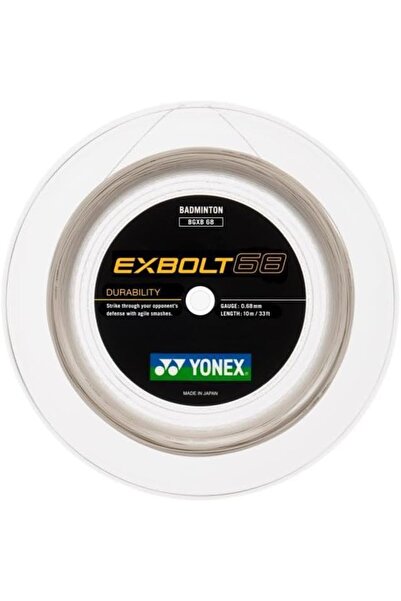 YONEX Exbolt 68 Badminton Cord 0.68mm/200M - White