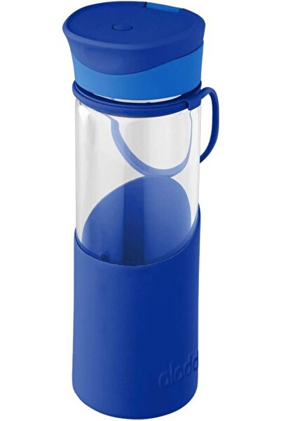 Aladdin Enjoy Glass Water Bottle, 0.55 Litter Capacity, Blue