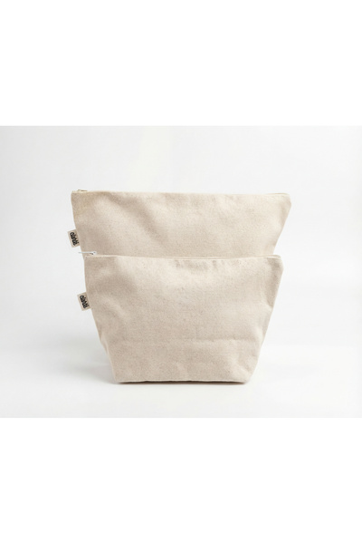 Duo Organizer 2'li Kanvas Çanta İçi Düzenleyici Set