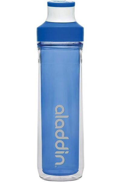 Aladdin Active Hydration Double Wall Water Bottle, 0.5 liter Capacity, Blue