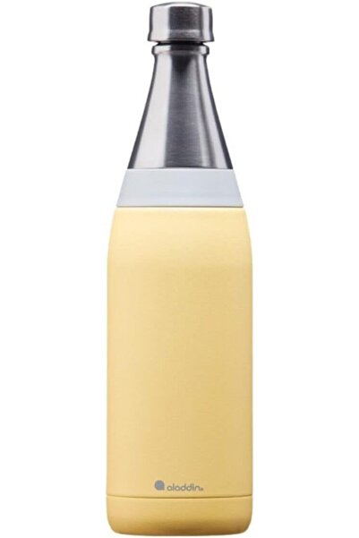 Aladdin Fresco Thermavac Stainless Steel Water Bottle 0.6L Lemon Yellow – Lea...