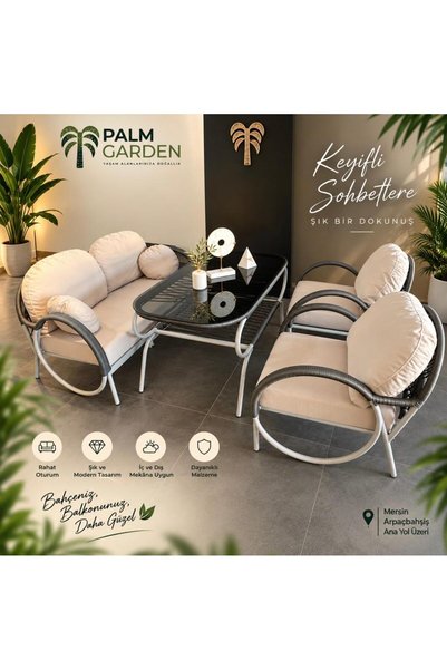 Genel Markalar PALM GARDEN HELEN BAHÇE OTURMA GRUBU