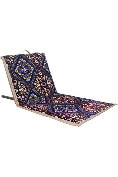 PXN KSA Navy Blue Arabic Foldable Ground Chair with Adjustable Backrest for O...