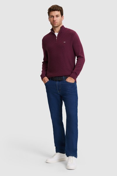 U.S. Polo Assn. سترة رجالية باللون الأحمر الداكن 50327369-VR180