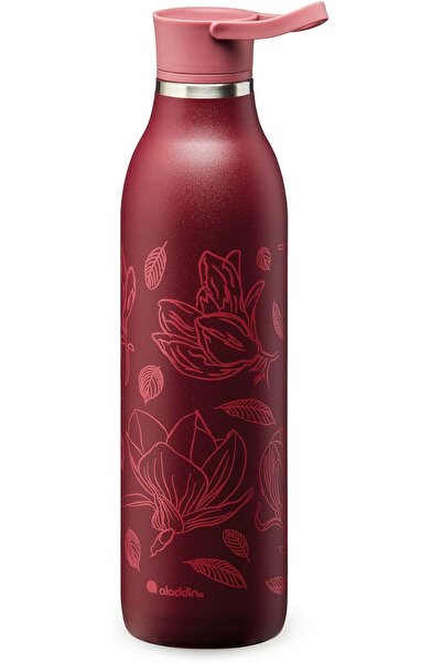 Aladdin 0.6L Cityloop Thermvac Btl Brgndy Magnoila Print