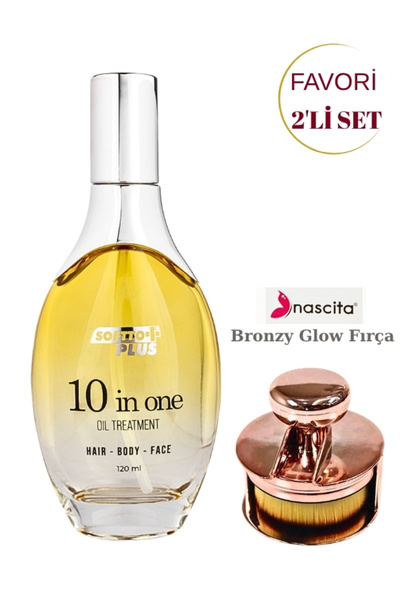 nascita Bronzy Glow Yuvarlak Fondöten Fırçası NASBRUSH0247 +10 ın 1 Değerli Y...
