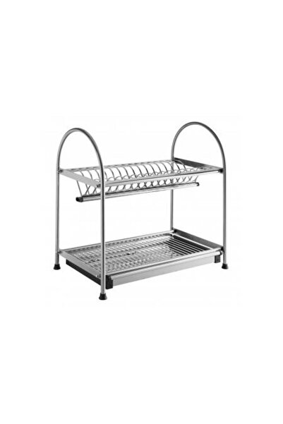 GTV Countertop dish drainer, two levels, 455 mm, stainless steel