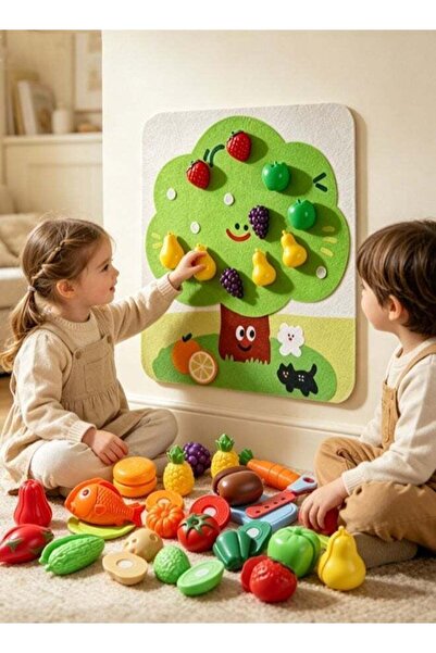 Generic 26‑Pcs Pretend Play Cutting Food Toy Set, 3‑8 Years Kids Kitchen Play...