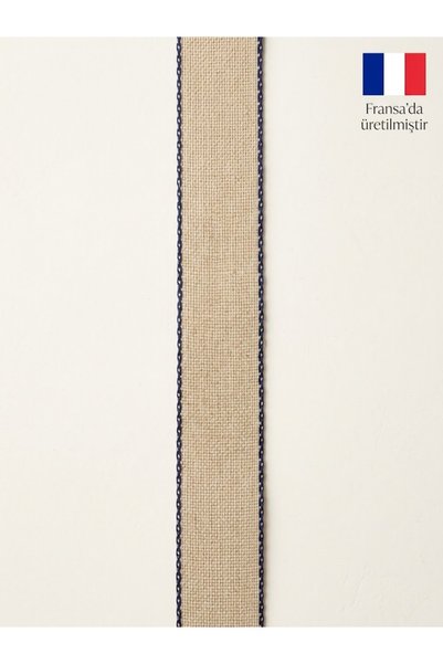 satab French Imported Linen Ribbon, 25mm - 25 Meters