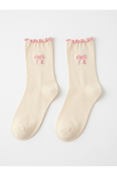Bamuta Socks Women's Ruffle Elastic Socks