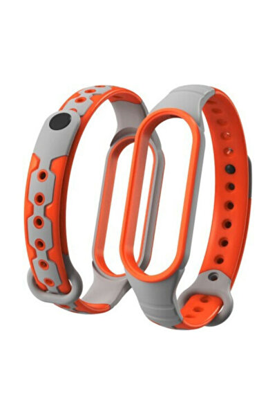 OEM Λουράκι Σιλικόνης με Πείρο Γκρι (Mi Smart Band 5/Mi Smart Band 6)