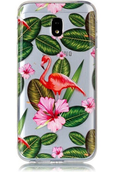 OEM Θήκη Σιλικόνης TPU Samsung Galaxy J3 2017 Ευρωπαϊκή Έκδοση Φλαμίνγκο Λουλ...