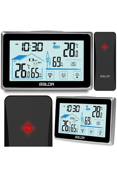 Baldr Stație meteo cu afișaj BD-910 negru