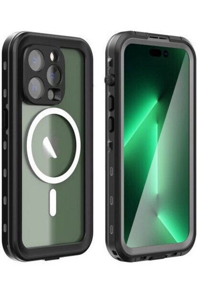 Red Pepper Redpepper Dot+ 360 Πλήρης Κάλυψη Πλαστική Αδιάβροχη Μαύρη (iPhone ...